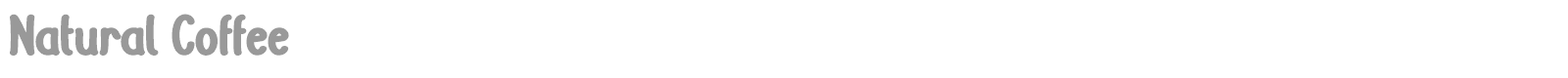 Natural Coffee font preview
